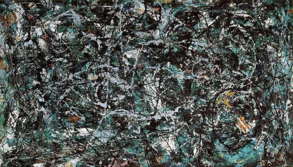 Jackson Pollock abstract painting background