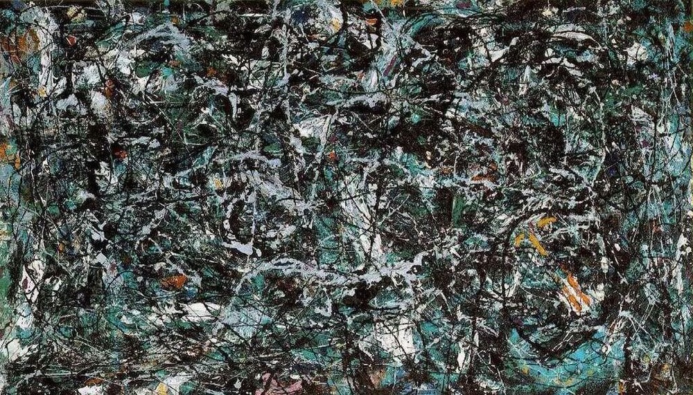 Jackson Pollock abstract painting background